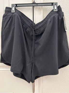 Women's Drawstring Active Shorts - Black